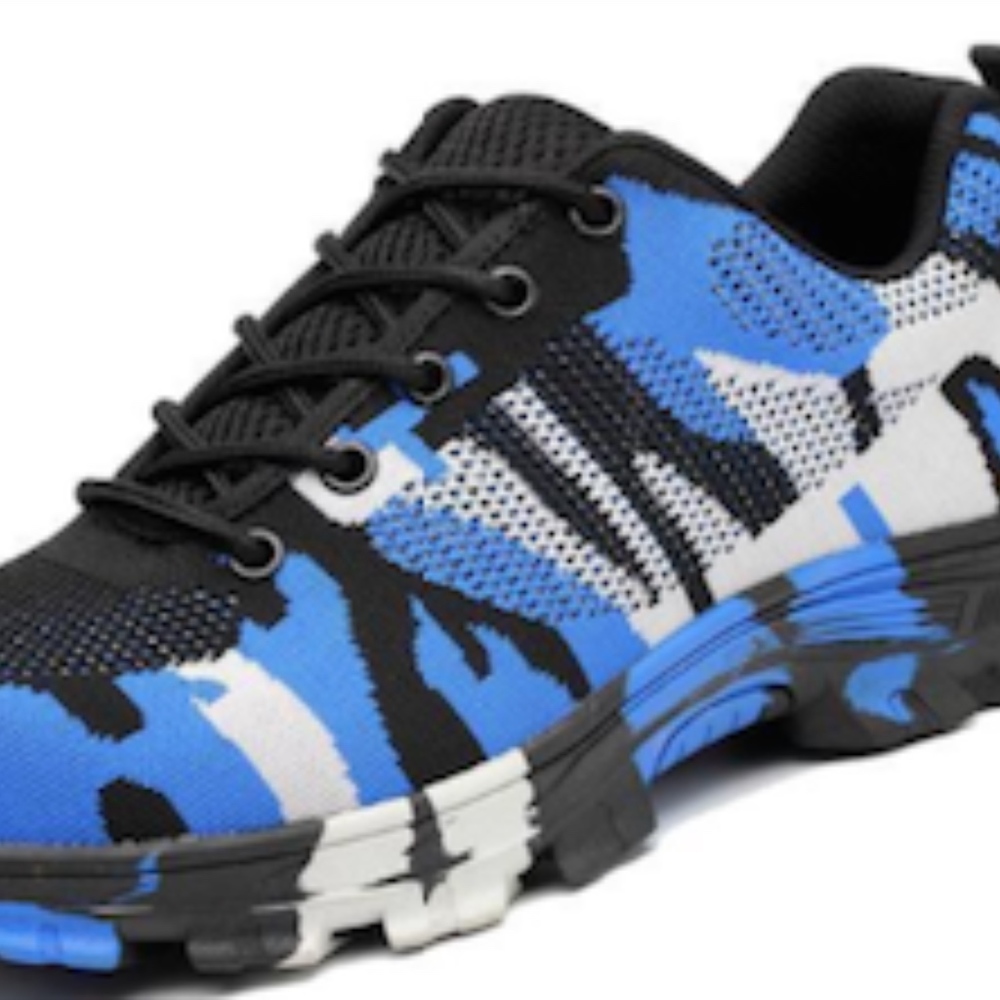 MILITARY SHOES Black, White, and blue shoes